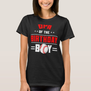 Camiseta Opa Do Aniversário Da Família Tema Baseball