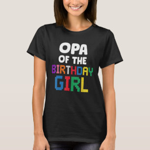 Camiseta Opa do Aniversário do Mestre Construtor Bricks Blo