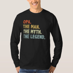 Camiseta Opa O Homem Mito Lenda Pai 2019s Dia do Grande