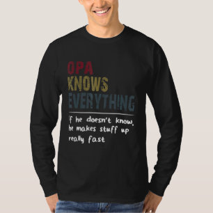 Camiseta Opa sabe tudo se não conhece os pais da
