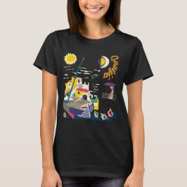 Camiseta Opatija Croácia Cidade Paisagem Colorida Viagem