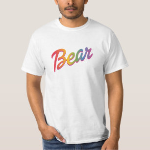Camiseta opção Bear texto em 4 cores