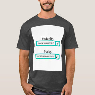 Camiseta Opções Funerárias Negociação de Transações