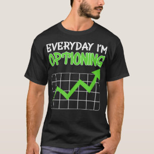 Camiseta Opções Funny Trader Negociando Ações Iniciais