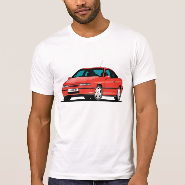 Camiseta Opel Calibra vermelho (Frente)