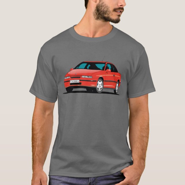 Camiseta Opel Calibra vermelho (Frente)