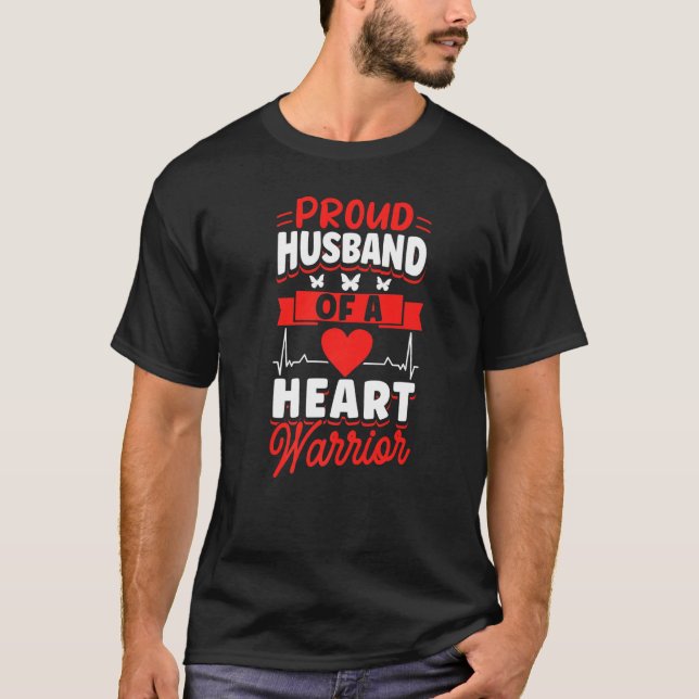 Camiseta Open Heart Surgery Bypass Awareness Heart Proud Hu (Frente)