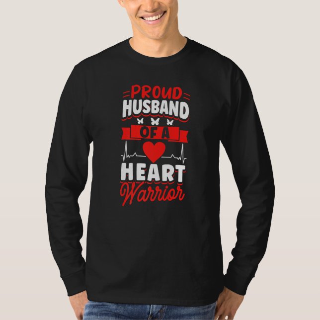 Camiseta Open Heart Surgery Bypass Awareness Heart Proud Hu (Frente)