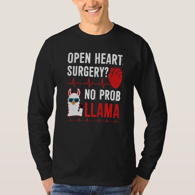 Camiseta Open Heart Surgery No Prob Llama (Frente)