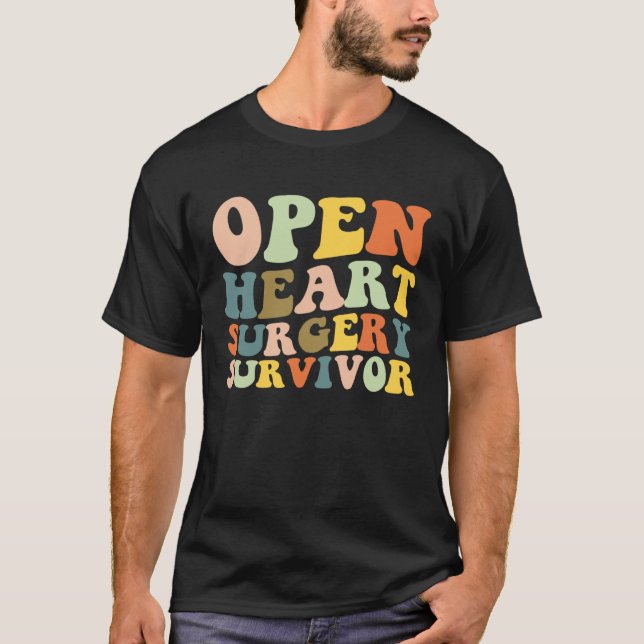 Camiseta Open Heart Surgery Survivor Heart Surgery Recovery (Frente)