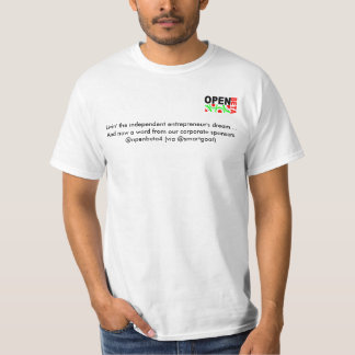 Camiseta openbeta4, Livin o entrepreneur'… independente