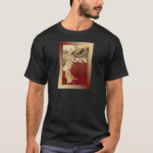 Camiseta Ópera 1896 w/Background de Puccini do ~ de