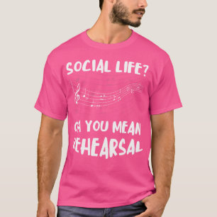 Camiseta Ópera da Vida Social Cantora do Ensaio Mostra Coro