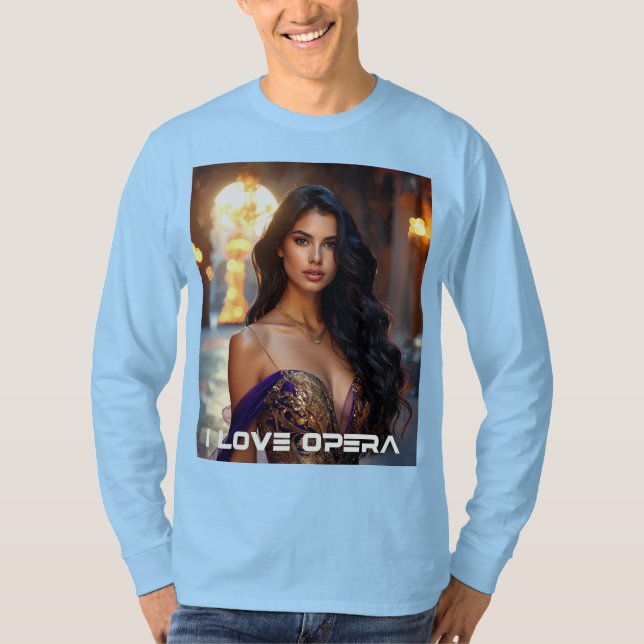 CAMISETA ÓPERA - EU AMO ÓPERA (Frente)