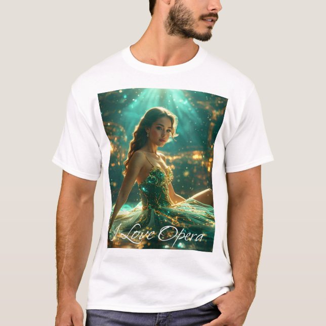 CAMISETA ÓPERA - EU AMO ÓPERA (Frente)