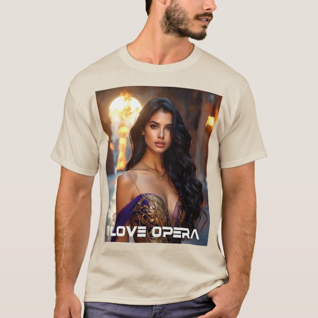 CAMISETA ÓPERA - EU AMO ÓPERA (Frente)