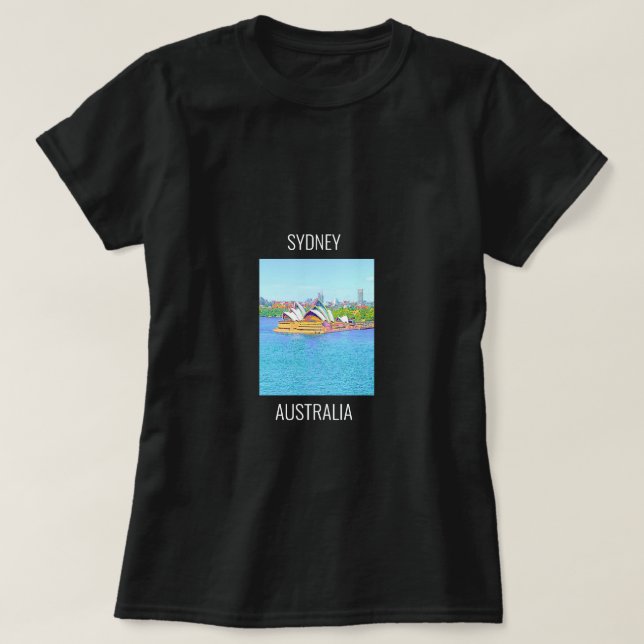 Camiseta Opera House Sydney Harbour water view T-Shirt (Frente do Design)