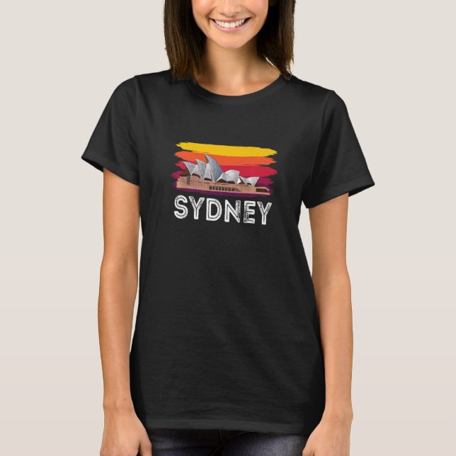 Camiseta Opera House Sydney New South Wales, Austrália (Frente)