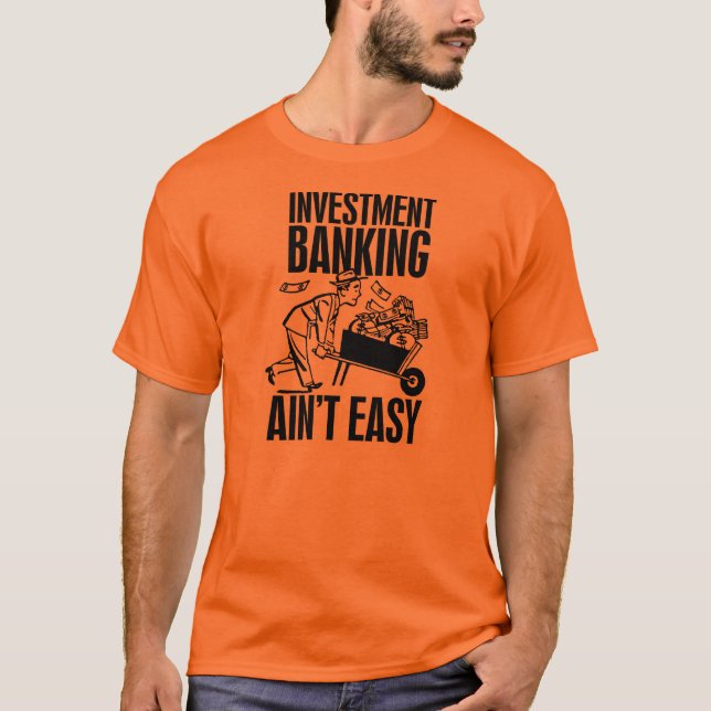 Camiseta Operação bancária de investimento Aint fácil (Frente)