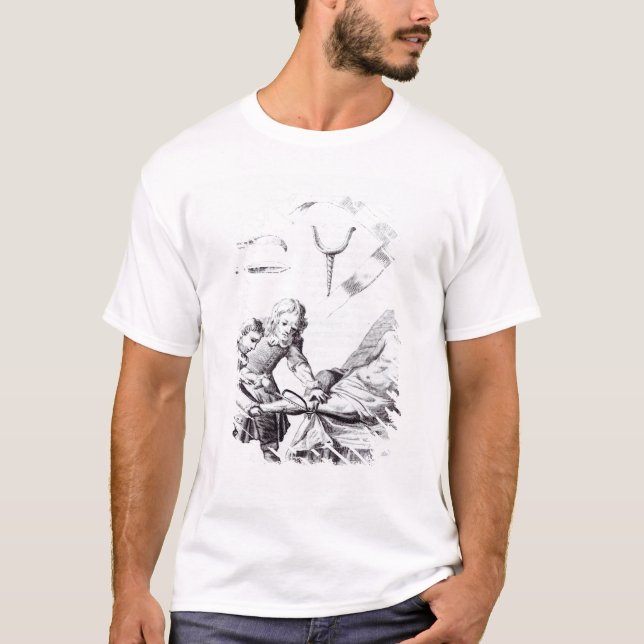 Camiseta Operação cirúrgica para amputar um pé (Frente)