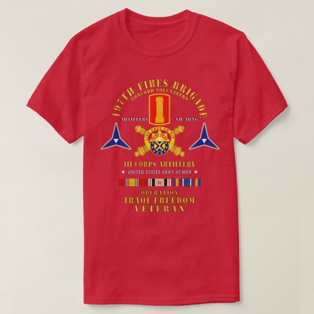 Camiseta Operação de Artilharia da Brigada de Incêndios III (Frente do Design)