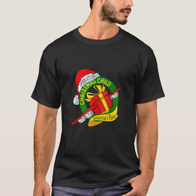 Camiseta Operação de Bolsa de Samaritano Criança de Natal E (Frente)