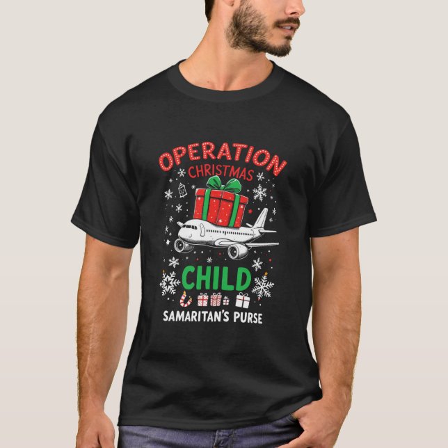 Camiseta Operação de bolsa de Samaritano Criança de Natal E (Frente)