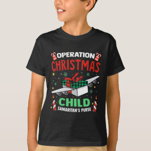 Camiseta Operação De Família Engraçado Da Criança De Natal 