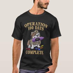 Camiseta Operação Kawaii 100 Dias Missão Completa Militar