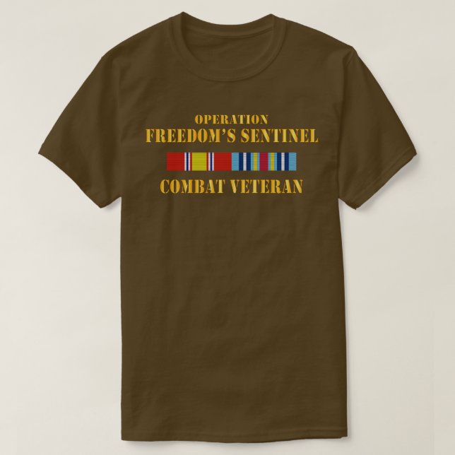 Camiseta Operação Liberdades Sentinel OFS SVC Bar Combate V (Frente do Design)