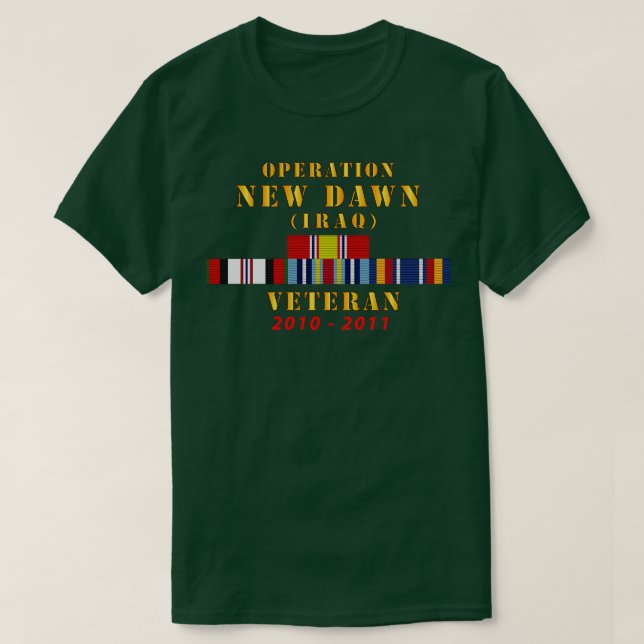 Camiseta Operação Novo Bar de Faixa de Opções do Serviço de (Frente do Design)