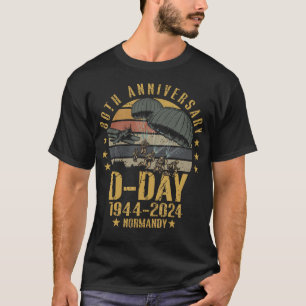 Camiseta Operação Overlord 1944 D-Day 2024 80 Anniversar