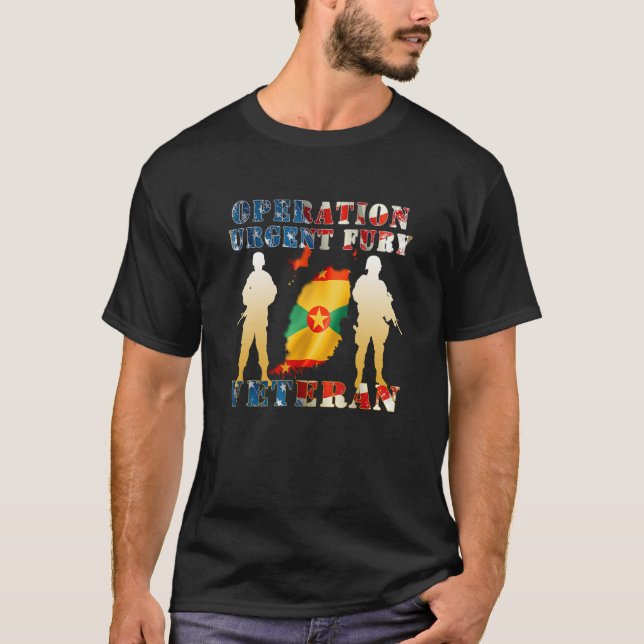Camiseta Operação Urgente Fury Combat Veteran Grenada (Frente)