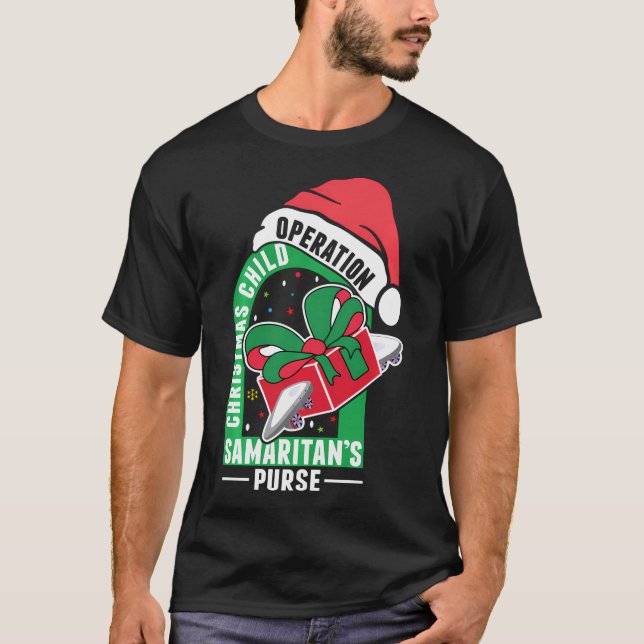Camiseta Operação X-Mas Da Bolsa De Natal Da Criança Samari (Frente)
