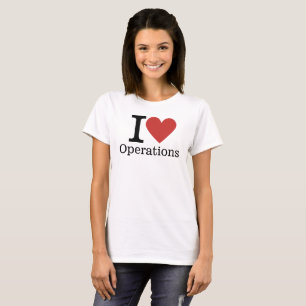 Camiseta ❤️ operações de amor para funcionários e mulheres