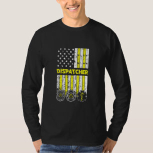 Camiseta Operador Americano Flag 911 Expede Fogo Policial