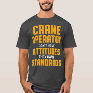 Camiseta Operador Crane Atitudes Motorista Engraçado