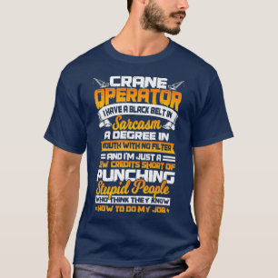 Camiseta Operador Crane Oferece Gancho Engraçado Oper8r Pr