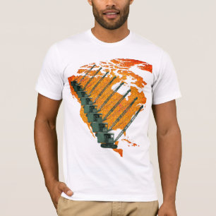 CAMISETA OPERADOR CRANE US MAP JIGSAW QUEBRA-CABEÇA OPERATO
