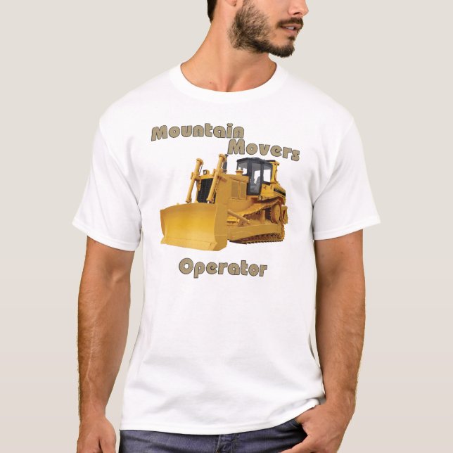 Camiseta Operador da escavadora de Bull (Frente)
