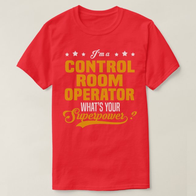 Camiseta Operador da Sala de Controle (Frente do Design)