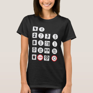 Camiseta Operador de Botões de Elevador Mecânico Vertical