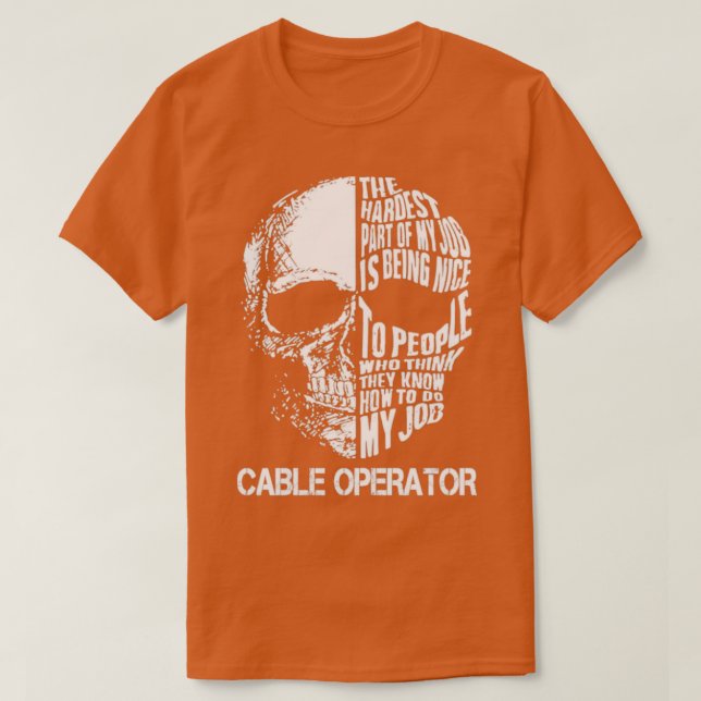 Camiseta Operador de cabo (Frente do Design)