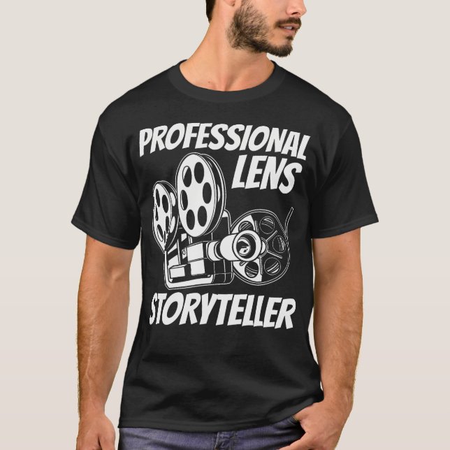 Camiseta Operador de Câmera de Filme - Cinematografia de Co (Frente)