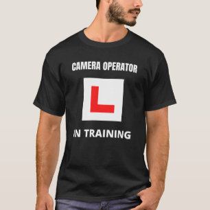 Camiseta Operador de câmera em treinamento