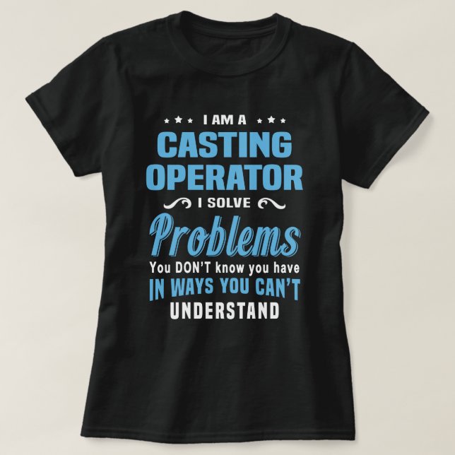 Camiseta Operador de Casting (Frente do Design)