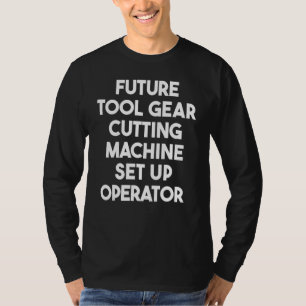Camiseta Operador de Configuração da Máquina de Corte de Ar