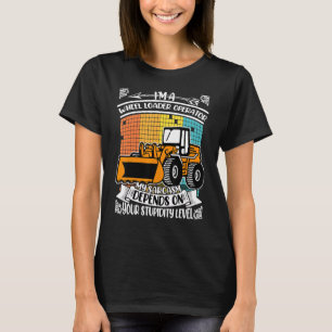 Camiseta Operador de Construção de Carregador de Digger Hea