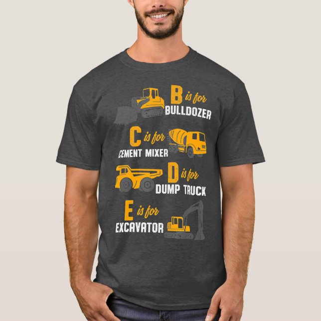 Camiseta Operador de Construção de Equipamentos Pesados (Frente)