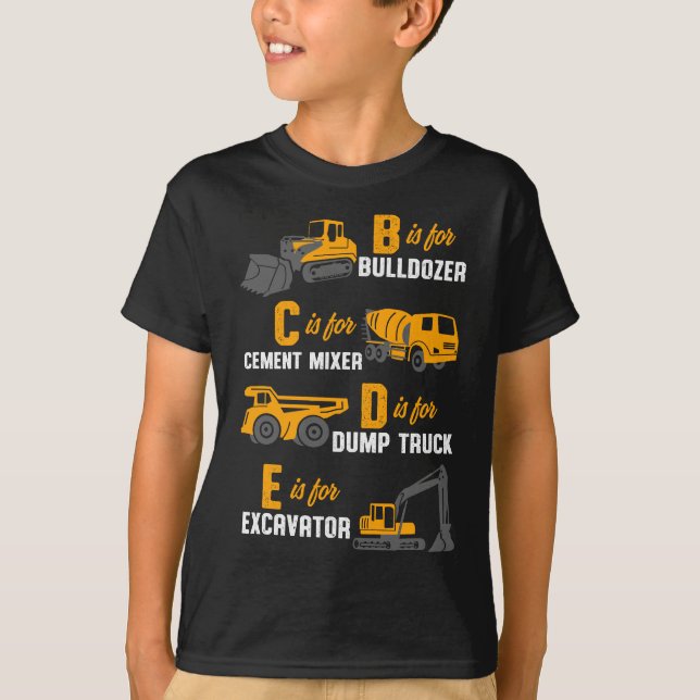 Camiseta Operador de Construção de Equipamentos Pesados (Frente)